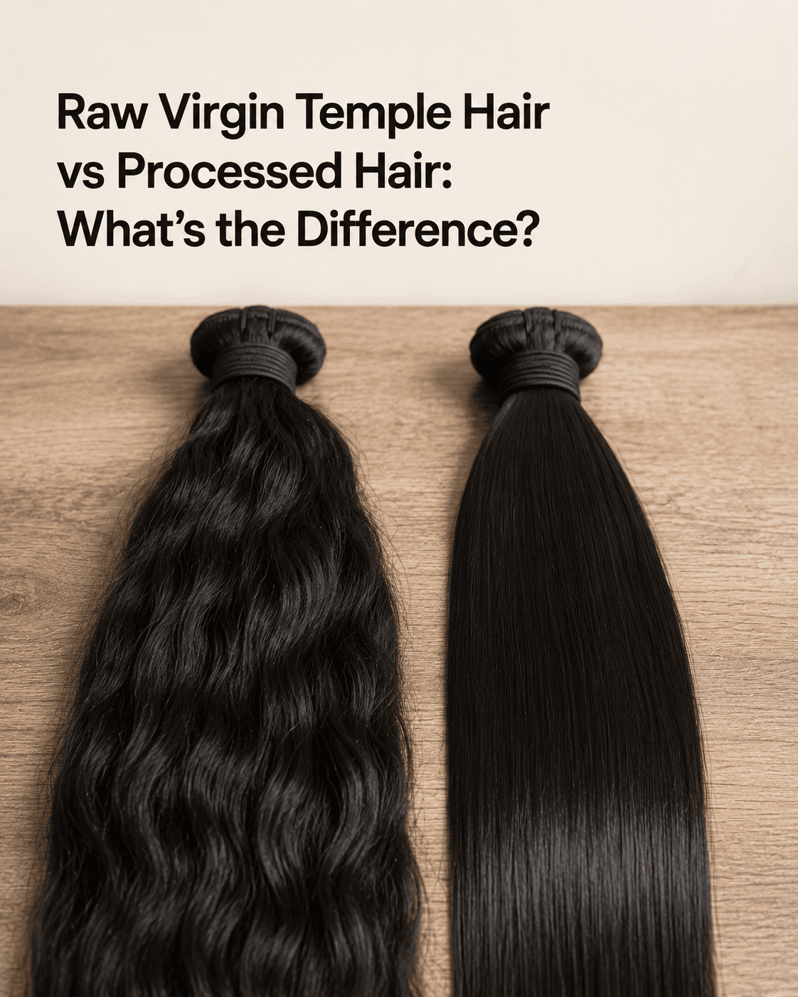 Raw Virgin Temple Hair vs Processed Hair: What's the Difference?
